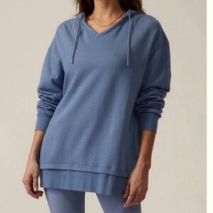 Athleta Sundown Alliance Hoodie Organic Cotton Breathable relaxed fit Sz. XS
